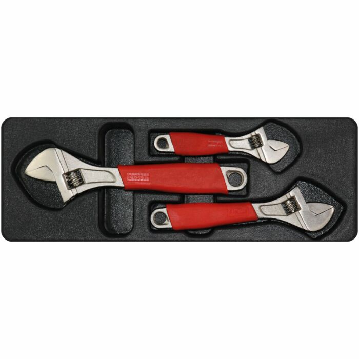 George Tools insert d'outil 16. Clés à molette réglables - 3 pièces