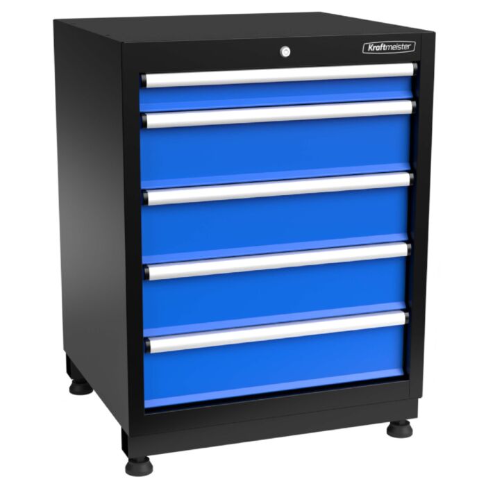 Armoire à outils 5 tiroirs Premium bleu - Kraftmeister