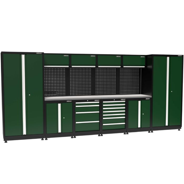 Kraftmeister Premium mobilier d'atelier Winnipeg inox vert