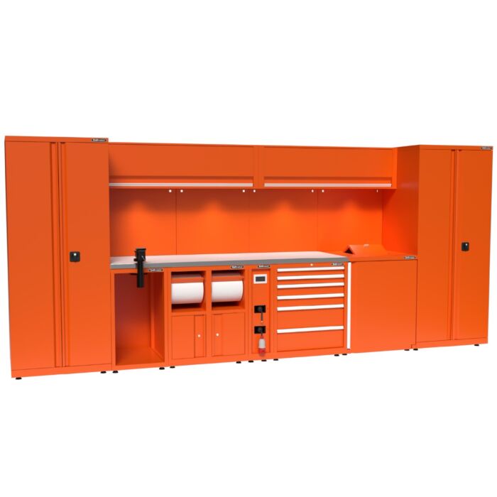 Kraftmeister Expert mobilier d'atelier L inox orange