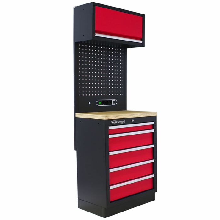 Kraftmeister Standard mobilier d'atelier Vermont contreplaqué rouge