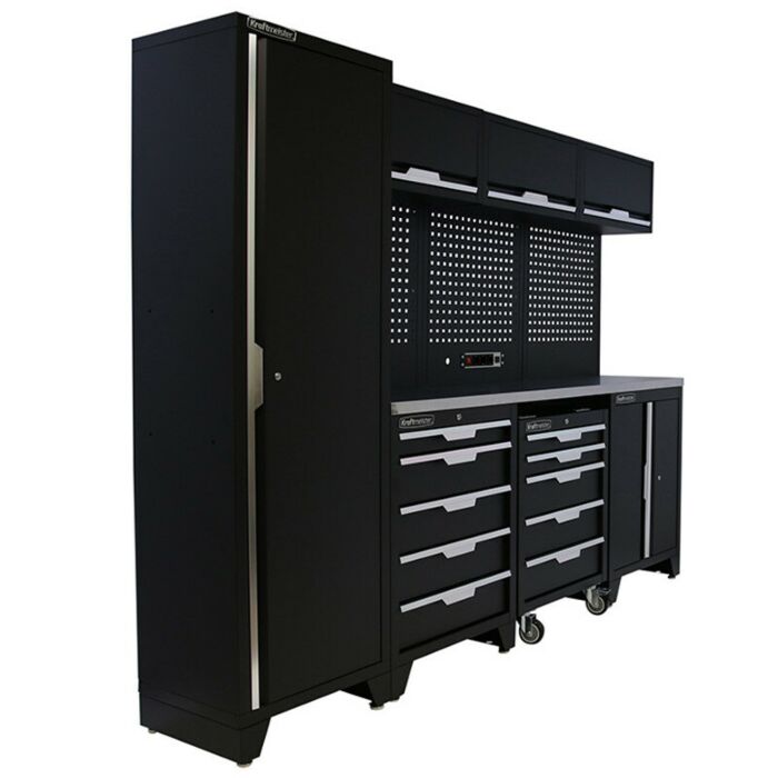 Kraftmeister Standard mobilier d'atelier Alabama inox noir