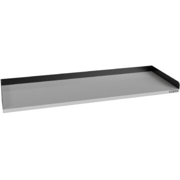 Kraftmeister Pro plan de travail en inox 200 cm avec bordure noire