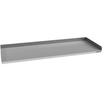 Kraftmeister Pro plan de travail en inox 200 cm avec bordure grise