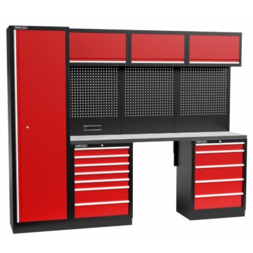 Kraftmeister Standard Mobilier d'atelier New York Inox rouge