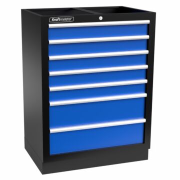 Kraftmeister Standard armoire à outils avec 7 tiroirs bleu