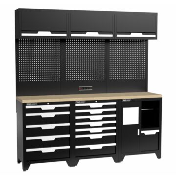 Kraftmeister Standard mobilier d'atelier Maryland contreplaqué noir