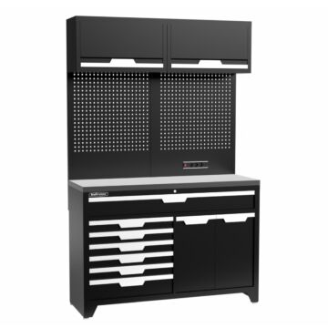 Kraftmeister Standard mobilier d'atelier Minnesota inox noir