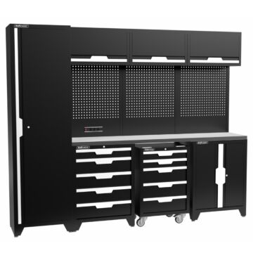 Kraftmeister Standard mobilier d'atelier Alabama inox noir