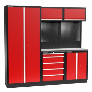 Kraftmeister Standard mobilier d'atelier Arkansas inox rouge