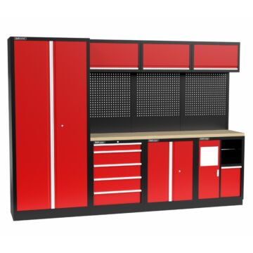 Kraftmeister Standard mobilier d'atelier Indiana contreplaqué rouge