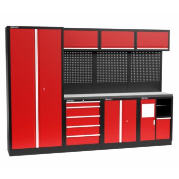 Kraftmeister Standard mobilier d'atelier Indiana inox rouge