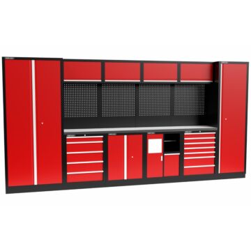 Kraftmeister Standard mobilier d'atelier Utah inox rouge