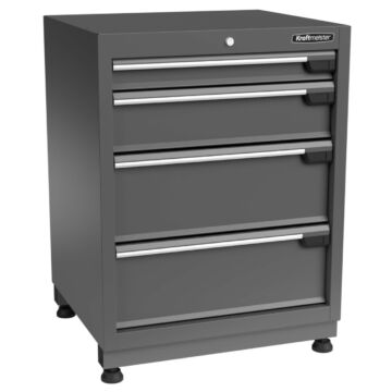 Kraftmeister Premium armoire à outils 4 tiroirs gris