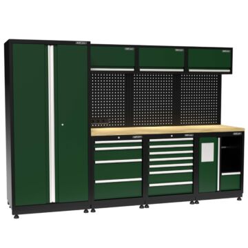 Kraftmeister Premium mobilier d'atelier Halifax Chêne vert