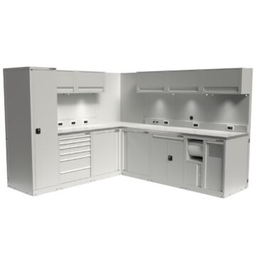 Kraftmeister Expert setup d'angle L inox gris