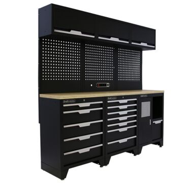 Kraftmeister Standard mobilier d'atelier Maryland contreplaqué noir