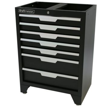 Kraftmeister Standard armoire à outils avec 7 tiroirs noir